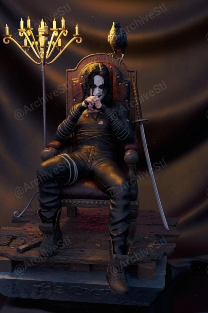 王座上的乌鸦（The Crow on Throne）3D打印图纸